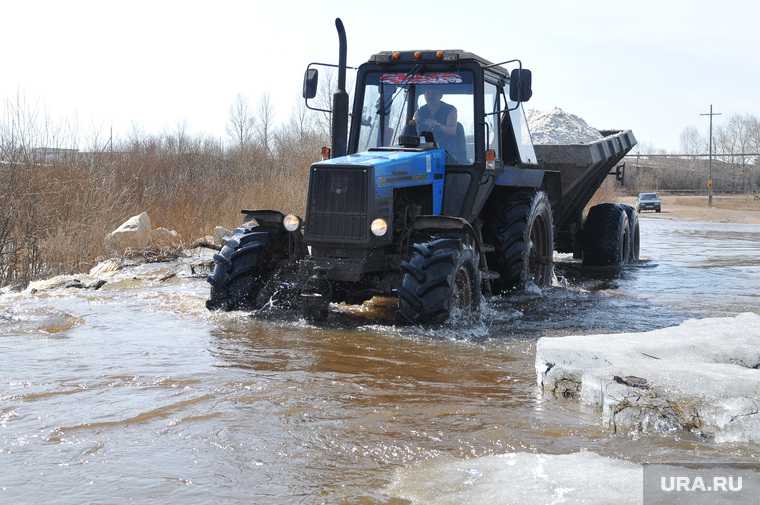 Челябинская область Тюлюк дорога размыло наводнение видео