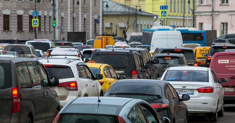 в Тюмени дорожные заторы